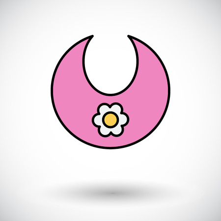 Bib icon. Flat vector related icon for web and mobile applications. It can be used as - logo, pictogram, icon, infographic element. Vector Illustration.のイラスト素材