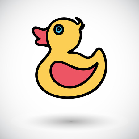 Duck icon. Flat vector related icon for web and mobile applications. It can be used as - logo, pictogram, icon, infographic element. Vector Illustration.のイラスト素材