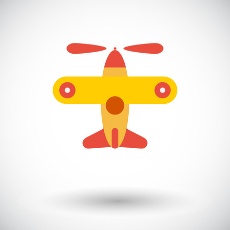 Airplane toy icon. Flat vector related icon for web and mobile applications. It can be used as - logo, pictogram, icon, infographic element. Vector Illustration.のイラスト素材