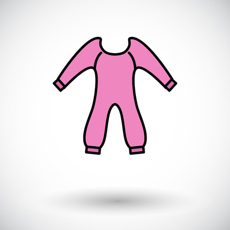 Baby clothes icon. Flat vector related icon for web and mobile applications. It can be used as - logo, pictogram, icon, infographic element. Vector Illustration.のイラスト素材