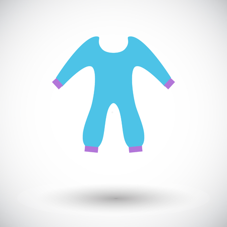 Baby clothes icon. Flat vector related icon for web and mobile applications. It can be used as -   pictogram, icon, infographic element. Vector Illustration.のイラスト素材