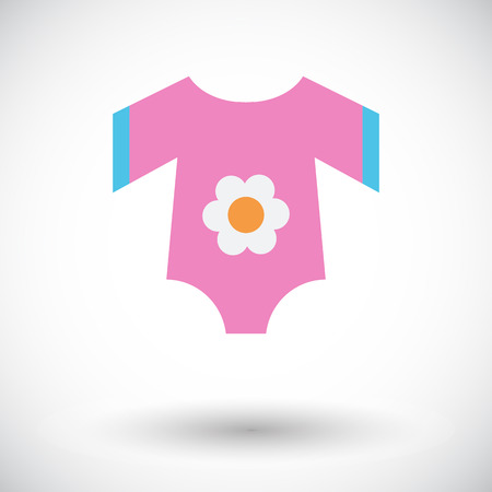 Baby clothes icon. Flat vector related icon for web and mobile applications. It can be used as - logo, pictogram, icon, infographic element. Vector Illustration.のイラスト素材
