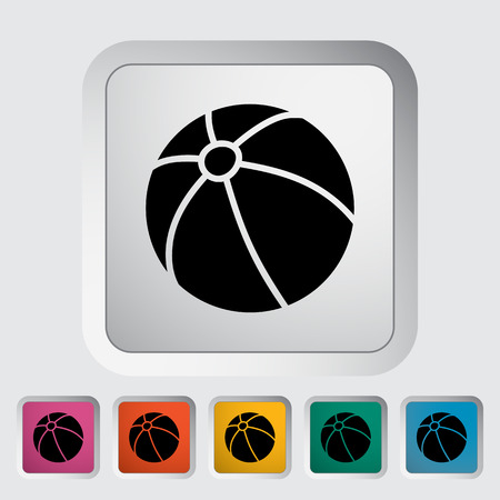 Beach ball icon. Flat vector related icon for web and mobile applications. It can be used as - logo, pictogram, icon, infographic element. Vector Illustration.のイラスト素材