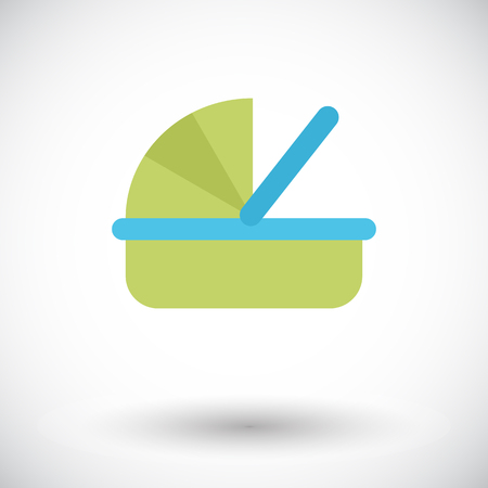 Cradle icon. Flat vector related icon for web and mobile applications. It can be used as - logo, pictogram, icon, infographic element. Vector Illustration.のイラスト素材