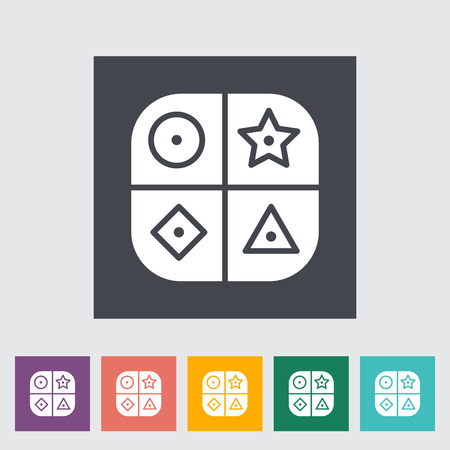 Sorter educational toy icon. Flat vector related icon for web and mobile applications. It can be used as - logo, pictogram, icon, infographic element. Vector Illustration.のイラスト素材