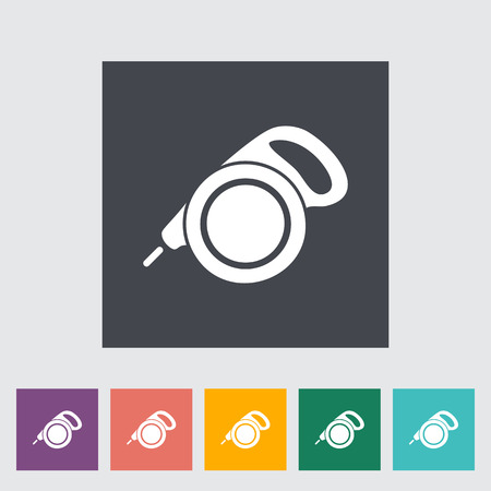 Retractable lead icon. Flat vector related icon for web and mobile applications. It can be used as - logo, pictogram, icon, infographic element. Vector Illustration.のイラスト素材