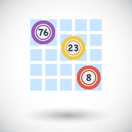 Keno. Flat vector icon for mobile and web applications. Vector illustration.のイラスト素材