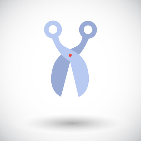 Scissors icon. Flat vector related icon for web and mobile applications. It can be used as - logo, pictogram, icon, infographic element. Vector Illustration.のイラスト素材
