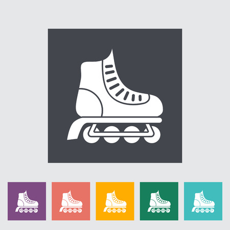 Roller skate icon. Flat vector related icon for web and mobile applications. It can be used as - logo, pictogram, icon, infographic element. Vector Illustration.のイラスト素材