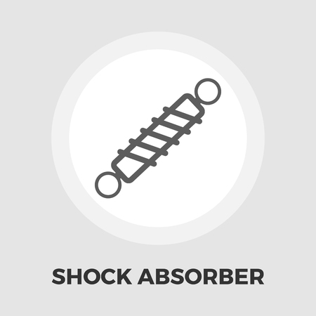 Automobile shock absorber icon vector. Flat icon isolated on the white background. Editable. Vector illustration.のイラスト素材