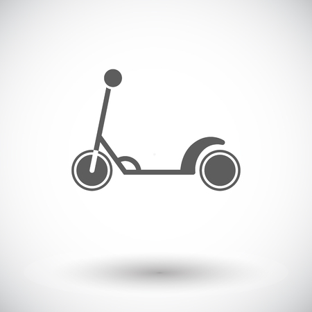 Scooter child icon. Flat vector related icon for web and mobile applications. It can be used as - logo, pictogram, icon, infographic element. Vector Illustration.のイラスト素材