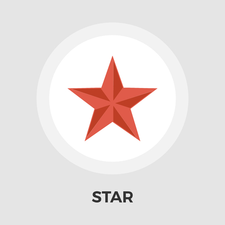 Star icon vector. Flat icon isolated on the white background. Editable EPS file. Vector illustration.のイラスト素材