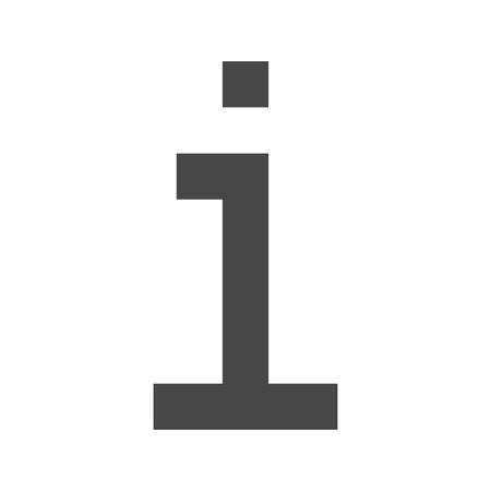 Information Sign Thin Line Vector Icon. Flat icon isolated on the white background. Editable EPS file. Vector illustration.のイラスト素材
