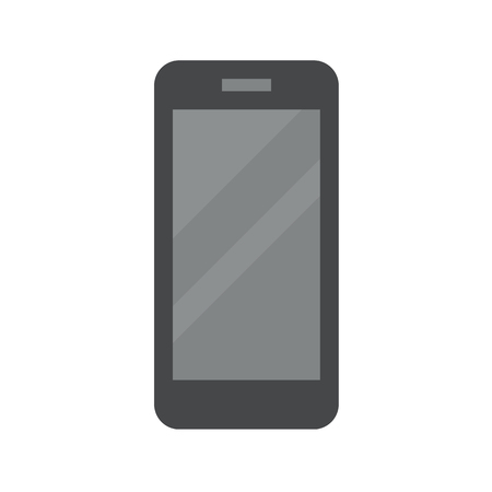 Smartphone Flat Vector Icon. Flat icon isolated on the white background. Editable EPS file. Vector illustration.のイラスト素材