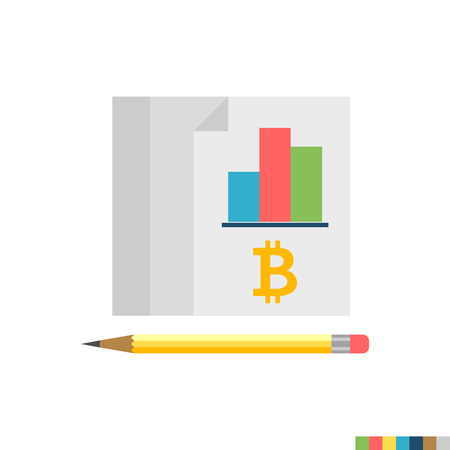 Ledger Related Flat Icon. Isolated on White Background. Trendy Flat Style.の写真素材
