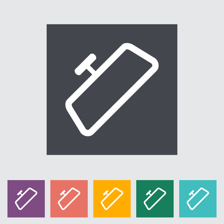 Mirror single flat icon. Vector illustration.のイラスト素材