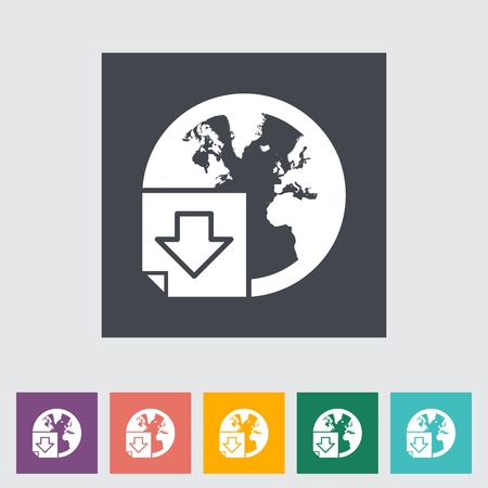 Download single flat icon. Vector illustration.のイラスト素材