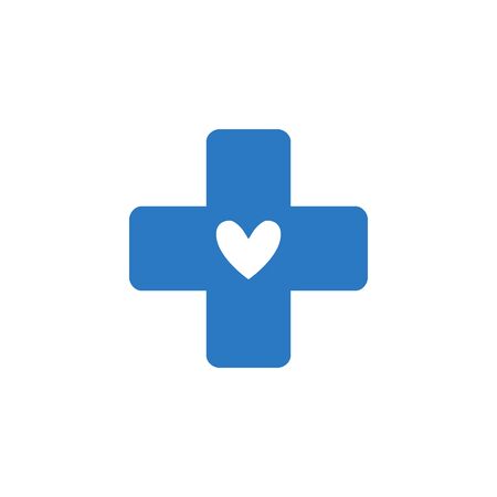 Medical Cross related vector glyph icon.のイラスト素材