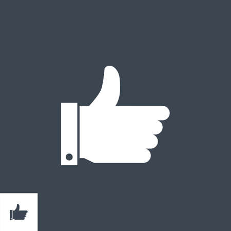 Like related vector glyph icon.のイラスト素材