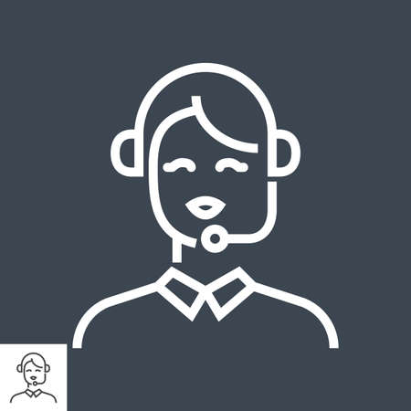 Call center operatorのイラスト素材