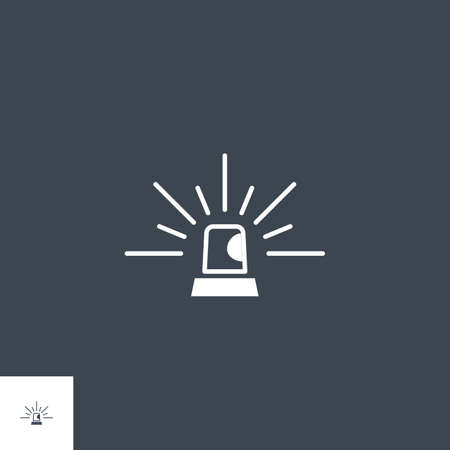 Flasher related vector glyph icon.のイラスト素材