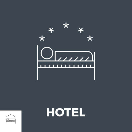 Hotel Icon Vector.のイラスト素材