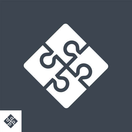 Global Solution Vector Glyph Iconのイラスト素材