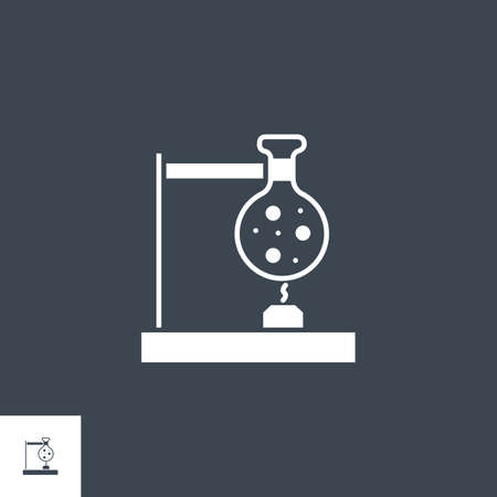 Tube Research related vector glyph icon.のイラスト素材