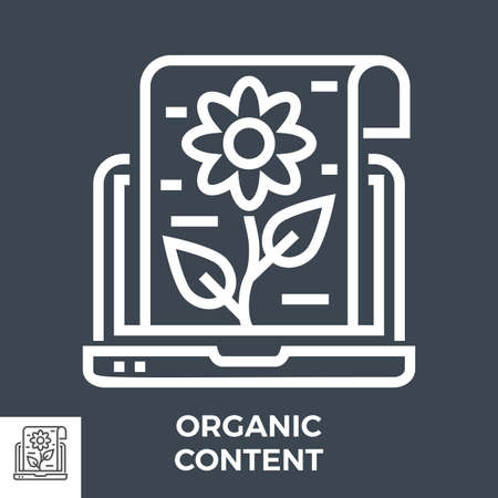 Organic content iconのイラスト素材