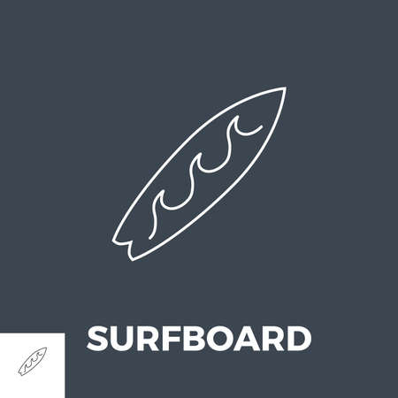 Surfboard Icon Vector.のイラスト素材