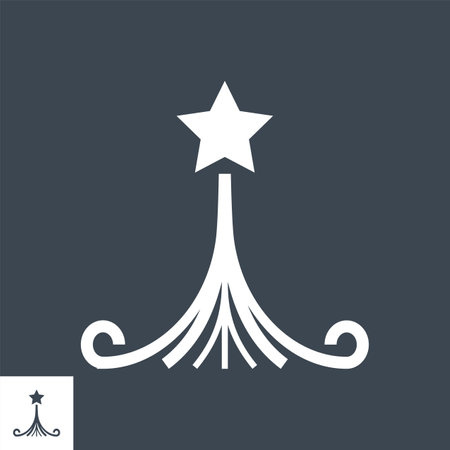 Strategy For Victory Vector Glyph Iconのイラスト素材