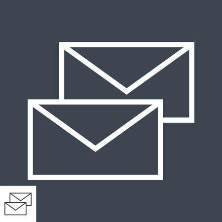 Mail Line Iconのイラスト素材