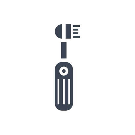 Electric Toothbrush Glyph Iconのイラスト素材