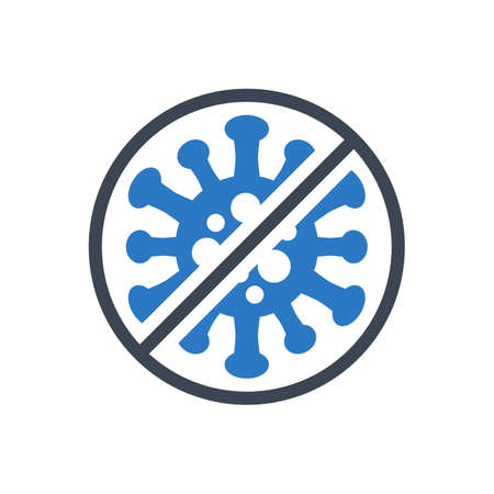 Anti Coronavirus related vector glyph icon.のイラスト素材