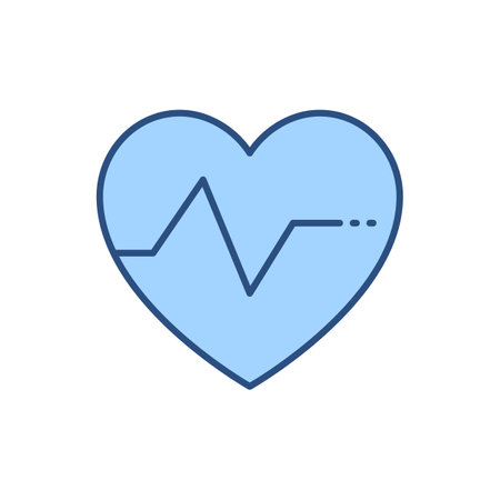 Heartbeat Ratev related vector line icon. Isolated on white background. Vector illustration....