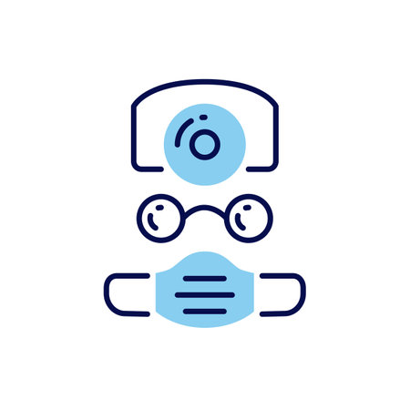 Doctor related vector line icon. Medical worker. Practicing. Scientist. Isolated on white background. Vector illustration. Editable strokeのイラスト素材