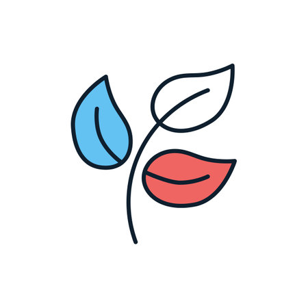 Herbal Medicin related vector line icon. Leaf, branch. Isolated on white background. Vector illustration. Editable strokeのイラスト素材