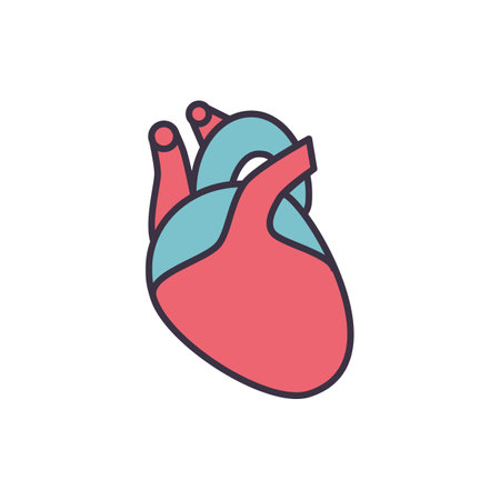 Heart Related Vector Line Icon. Isolated on White Background. Editable Stroke.のイラスト素材