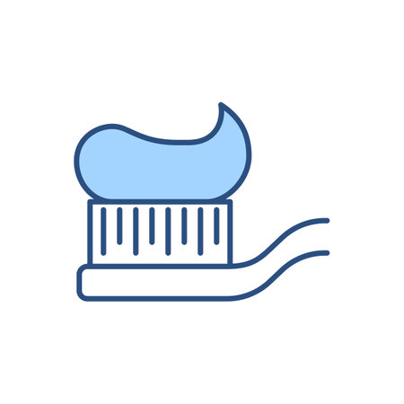Tooth Brush Related Vector Icon. Tooth Brush Sign. Isolated on White Backgroundのイラスト素材