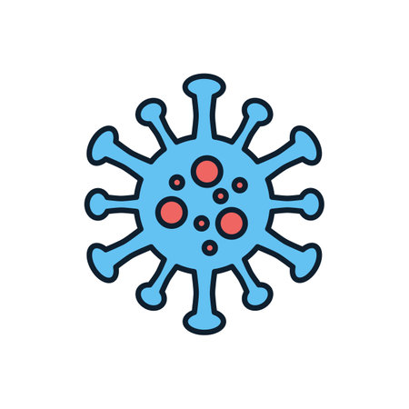 Coronavirus COVID 19 related vector icon.のイラスト素材