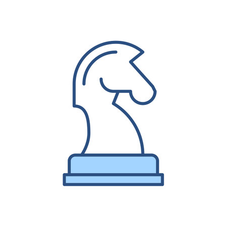 Horse Chess related vector icon. Isolated on white background. Vector illustrationのイラスト素材