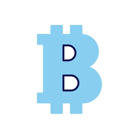 Bitcoin related vector icon. Isolated on white background. Vector illustrationのイラスト素材