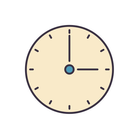 Clock related vector icon. Isolated on white background. Vector illustration