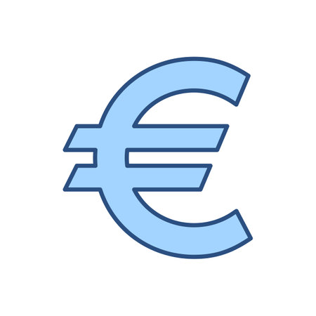 Euro Sign related vector icon. Isolated on white background. Vector illustrationのイラスト素材