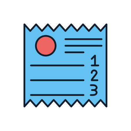 Sales Receipt related vector icon. Isolated on white background. Vector illustrationのイラスト素材