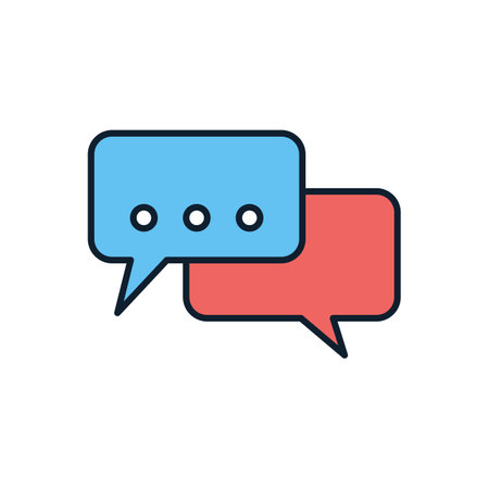 Speech Bubble related vector icon. Isolated on white background. Vector illustrationのイラスト素材