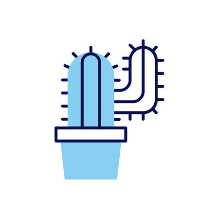 Cactus related vector icon. Isolated on white background. Vector illustrationのイラスト素材