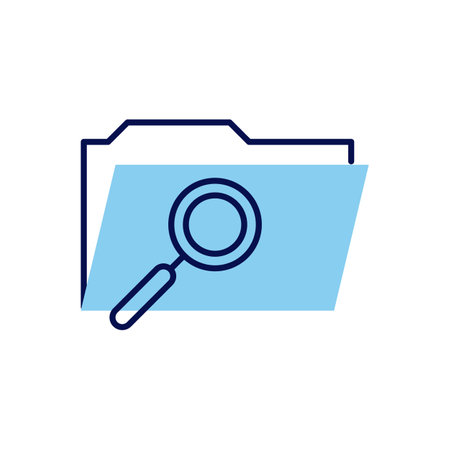 Search Folder related vector icon. Isolated on white background. Vector illustrationのイラスト素材