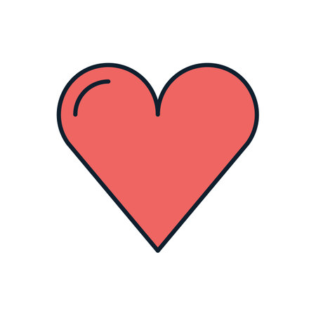 Heart related vector icon. Isolated on white background. Vector illustrationのイラスト素材