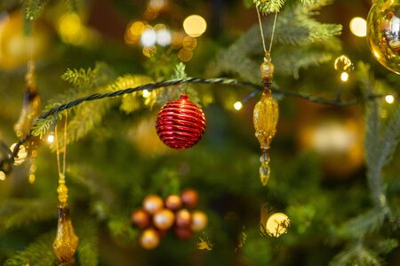 New Year's interior. Christmas tree. Christmas.toys under the Christmas tree. decorations. Luxury. New Year's toys Christmas tree gifts. beautiful home interiors. New Year and Christmas Coming Soonの写真素材